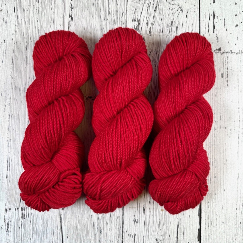Red Light Sabre - Merino DK / Light Worsted - Dyed Stock
