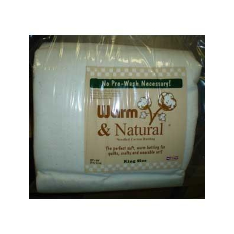 Batting Warm & Natural, King Size, 124 x 120