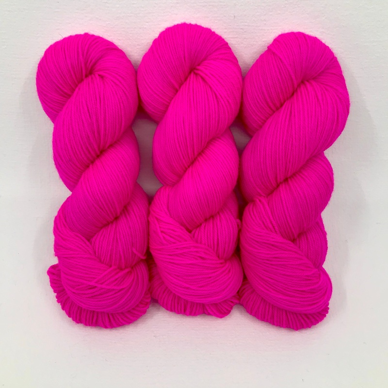 Pink Light Sabre - Revival Fingering - Dyed Stock