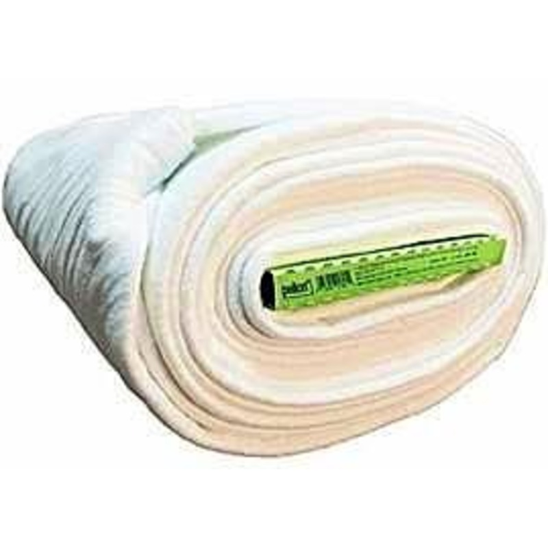80/20 Bleached Cotton/Polyester Blend Batting with Scrim Binder (Fold in Board), 96 x 9 Yards (244cm x 8.22M)
