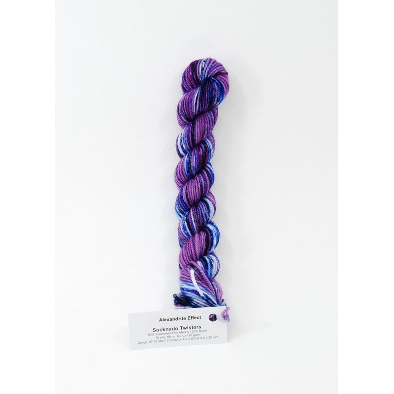 Alexandrite Effect - Socknado Mini Twister 20 Gram - Dyed Stock