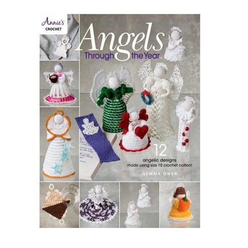Angels Through The Year by Gemma Owen (12 Angelic Designs Made Using Size 10 Crochet Cotton!) CLEARANCE