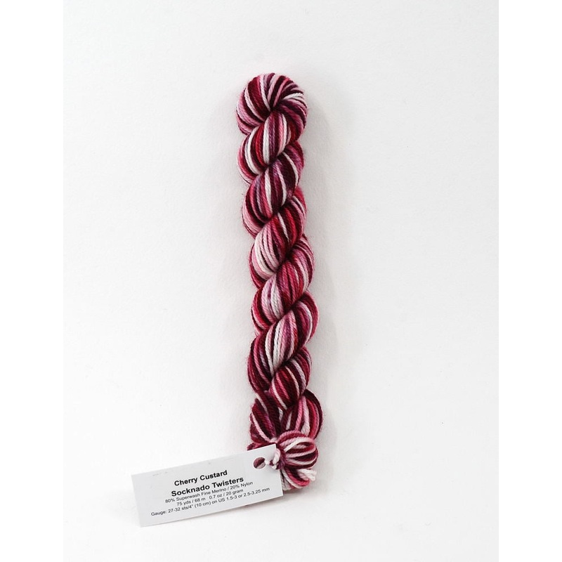 Cherry Custard - Socknado Mini Twister 20 Gram - Dyed Stock
