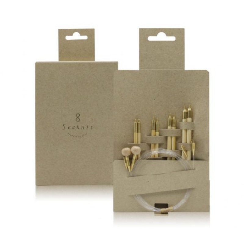 Kinki Amibari Shirotake Interchangeable Circular Medium Set with 4 Sizes, 10cm / 4