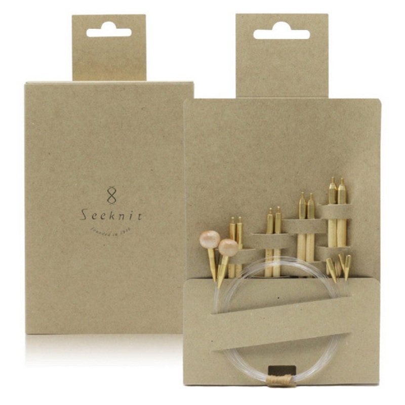 Kinki Amibari Shirotake Interchangeable Circular Medium Set with 4 Sizes, 5cm / 2