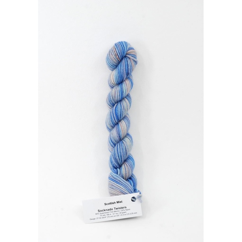 Scottish Mist - Socknado Mini Twister 20 Gram - Dyed Stock
