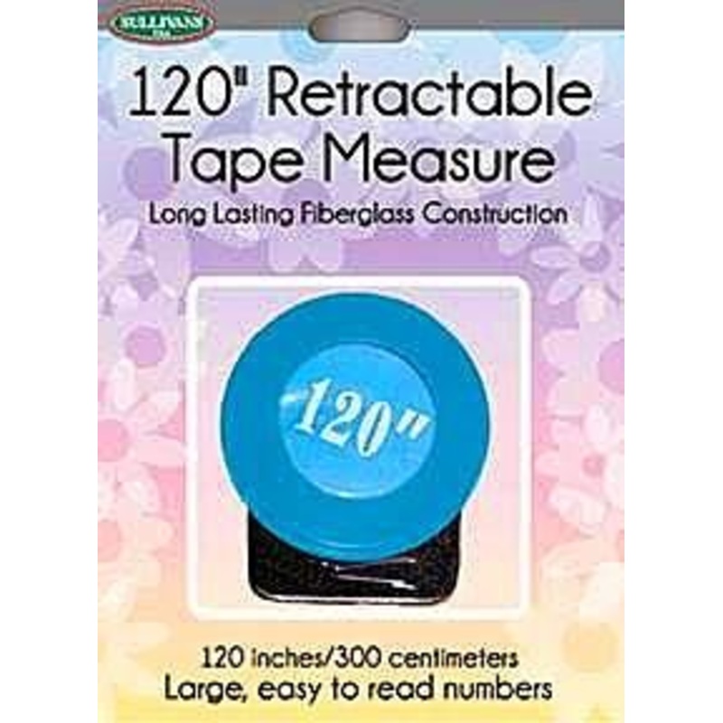 Sullivans 120 Retractable Tape Measure, Blue