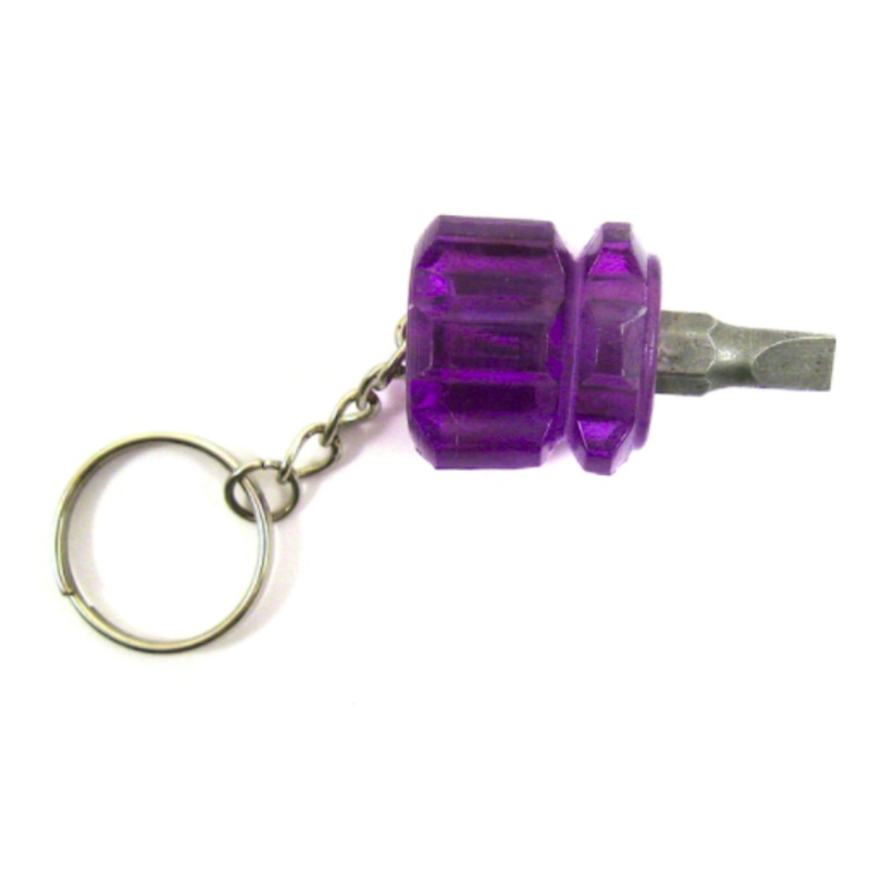 Tooltron Flat Head Mini Screwdriver with Keychain