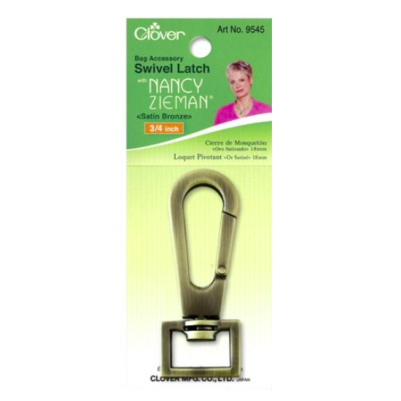 Clover Swivel Latch in Bronze, 3/4