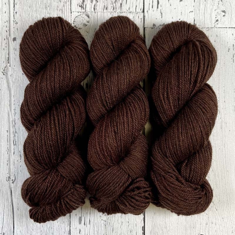 Dark Chocolate-Lascaux DK - Dyed Stock