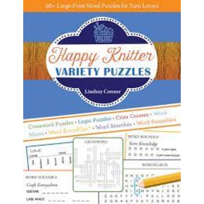 Happy Knitter Variety Puzzles Book