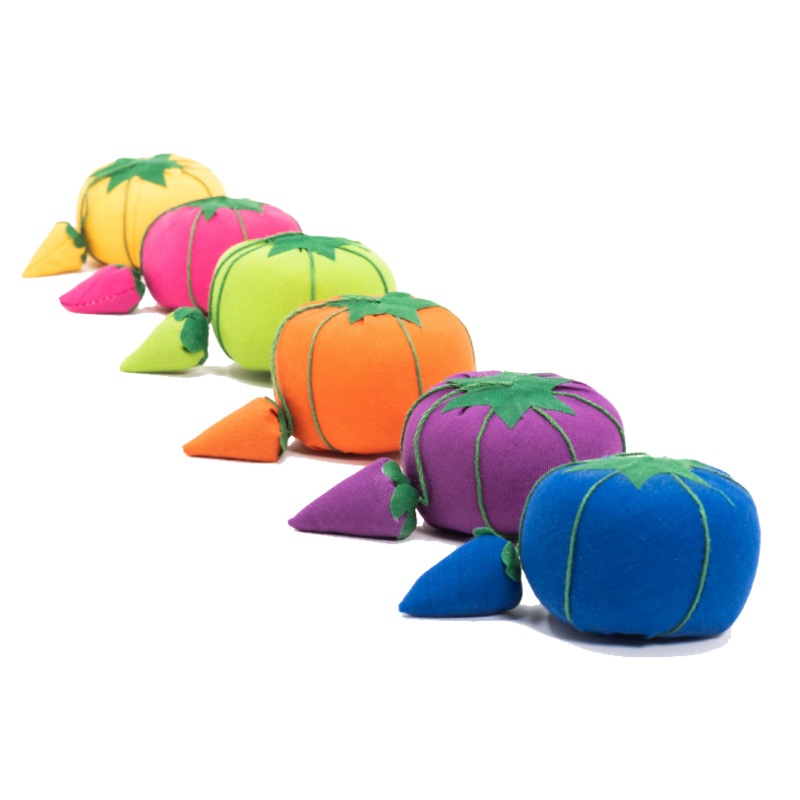 2 Tomato Pin Cushion, Assorted Colors