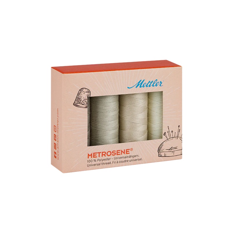 Mettler Metrosene 4 Spool Thread Gift Pack - Beige