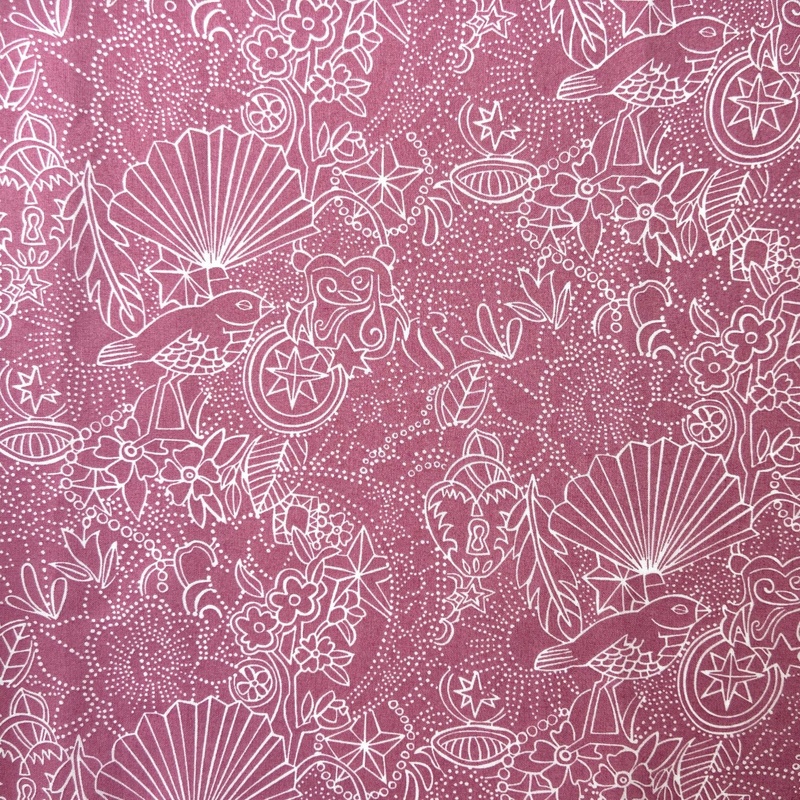 Chrissy Pink-Fat quarter 18"x26" & Half yard 18"x52" & Full yard 36"x52"