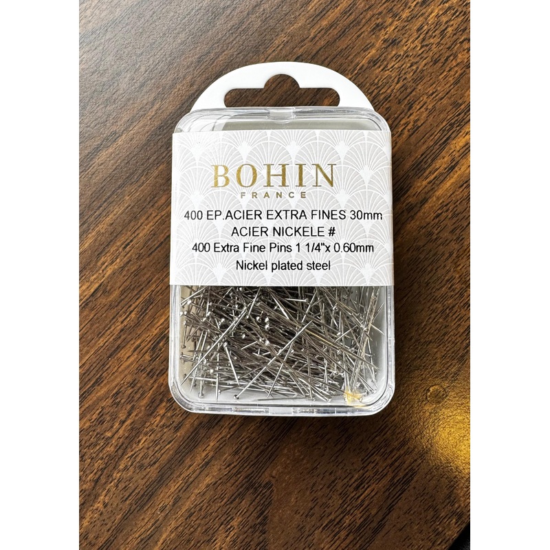 Extra Fine Pins 30x0.60 mm - Nickell plated steel - 400PC