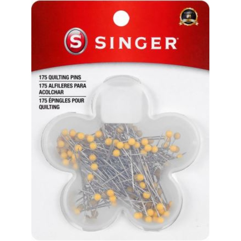 Yellow Head Quilting Pins 175 CT, 44mm (1-3/4)
