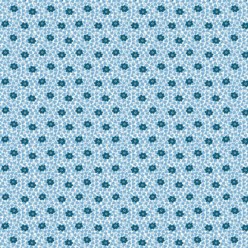 Chelsea Flower A-Fat Quarter 18"x22" & Half Yard 18"x44" & Full yard 36"x44"