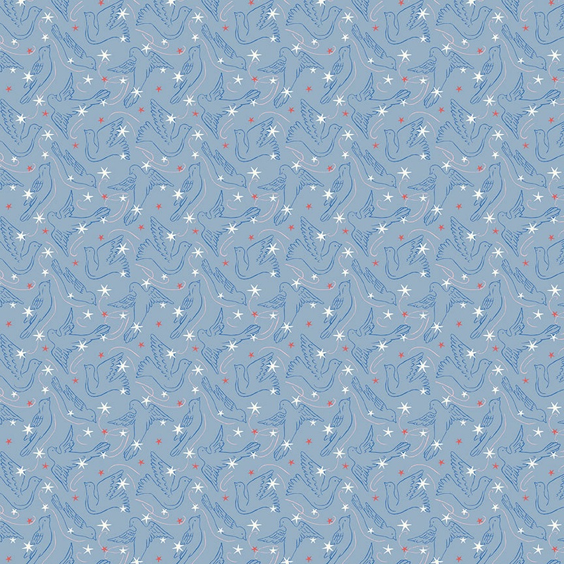 Dove Star B-Fat Quarter 18"x22" & Half Yard 18"x44" & Full yard 36"x44"