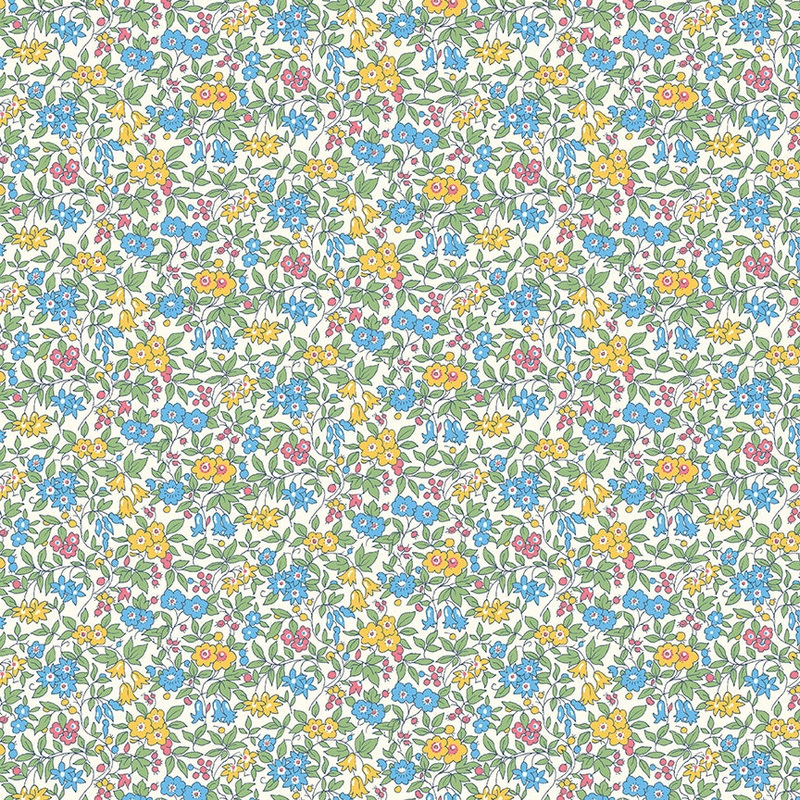 Forget Me Not D-Fat Quarter 18"x22" & Half Yard 18"x44" & Full yard 36"x44"