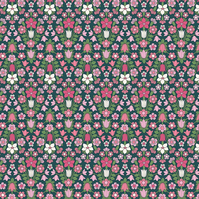 Hampstead Meadow B-Fat Quarter 18"x22" & Half Yard 18"x44" & Full yard 36"x44"