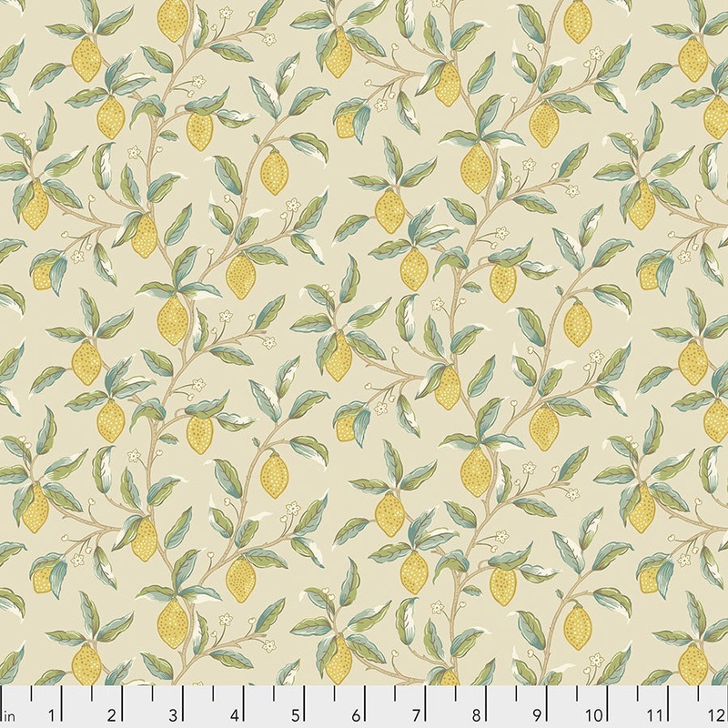 Lemon Tree Linen-Fat Quarter 18"x22" & Half Yard 18"x44" & Full yard 36"x44"