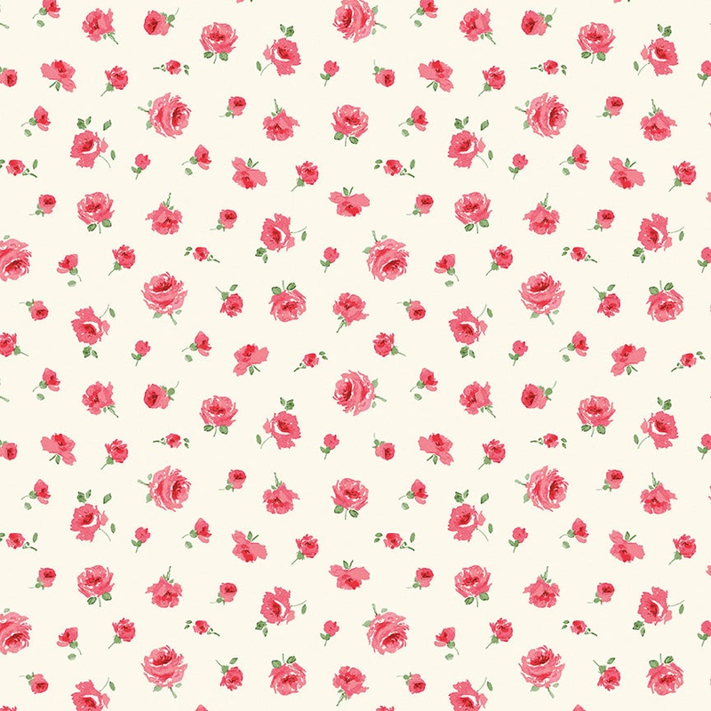 Mary Rose A-Fat Quarter 18"x22" & Half Yard 18"x44" & Full yard 36"x44"