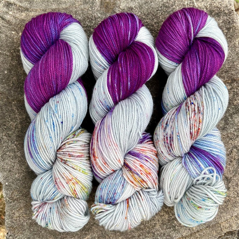 Purple Rock Cress - Passion 8 Fingering - Dyed Stock