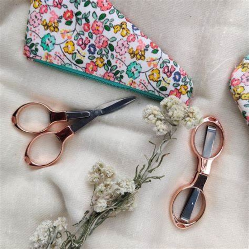 Rose Gold Folding Scissors from KnitPro