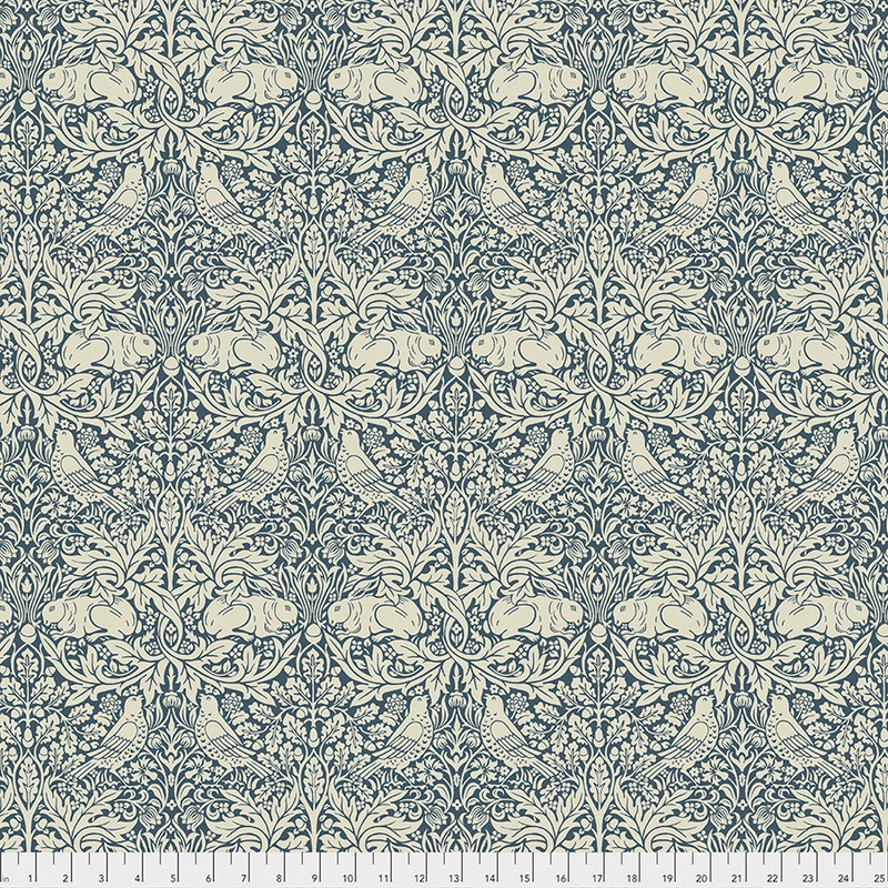 Standen- Brer Rabbit Navy-Fat Quarter 18"x22" & Half Yard 18"x44" & Full yard 36"x44"