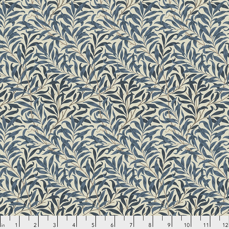 Standen- Willow Bough Navy-Fat Quarter 18"x22" & Half Yard 18"x44" & Full yard 36"x44"