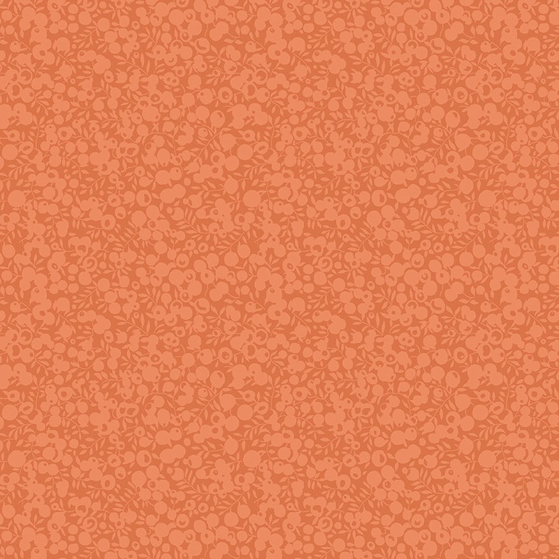 Wiltshire Shadow Clementine-Fat Quarter 18"x22" & Half Yard 18"x44" & Full yard 36"x44"