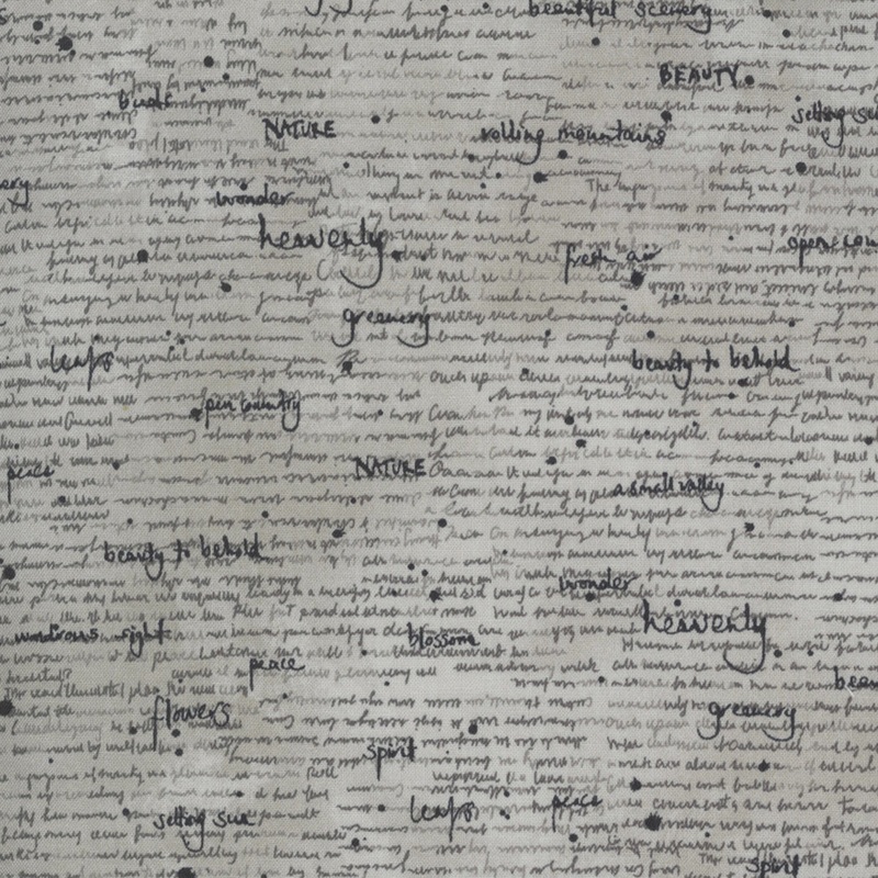 Botanicals Script Vintage Grey