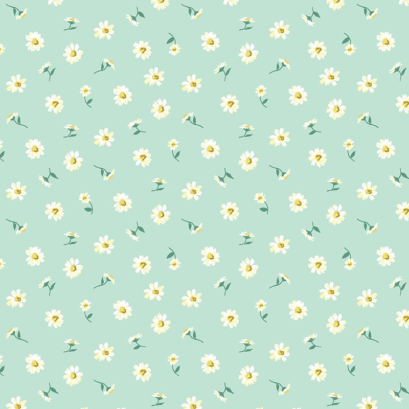 Dulwich Daisy B-Fat Quarter 18"x22" & Half Yard 18"x44" & Full yard 36"x44"