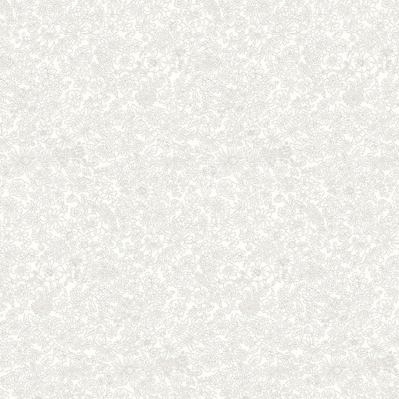 Emily Belle Ivory-Fat Quarter 18"x22" & Half Yard 18"x44" & Full yard 36"x44"