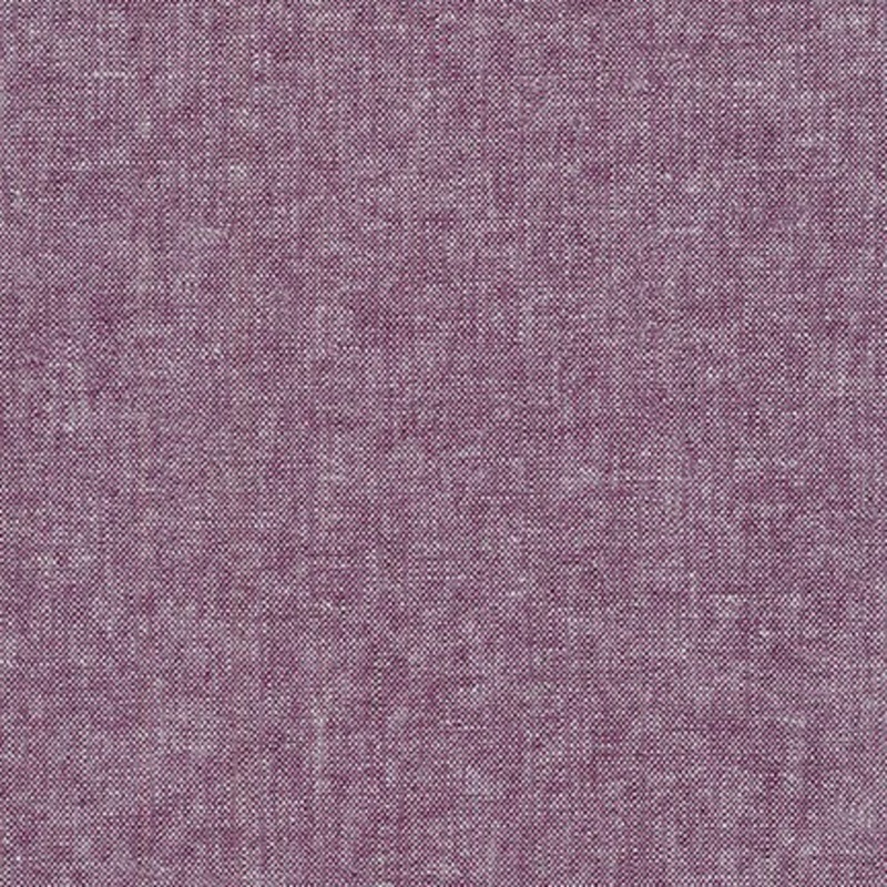 Essex yarn dyed Linen eggplant