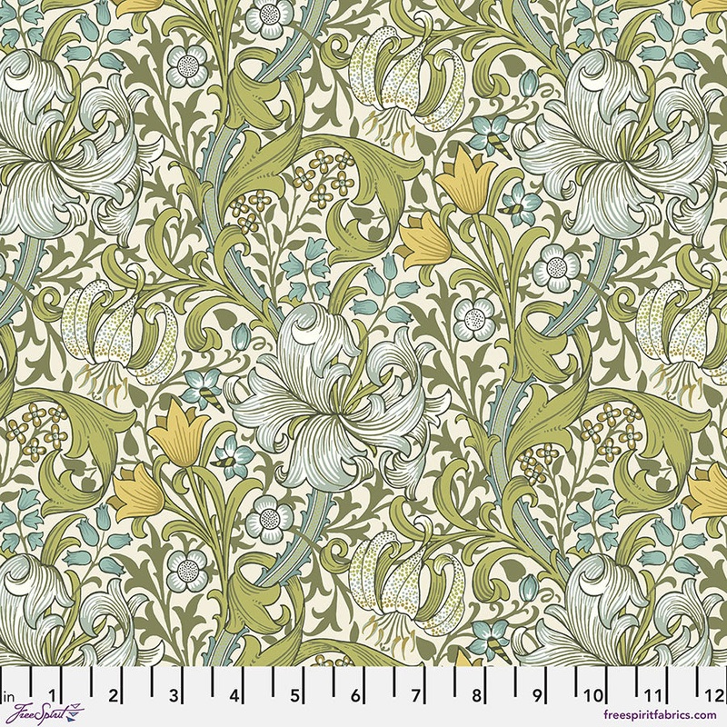 Golden Lily Sunshine-Fat Quarter 18"x22" & Half Yard 18"x44" & Full yard 36"x44"