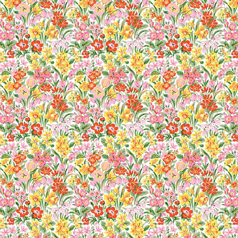 Kew Blooms C-Fat Quarter 18"x22" & Half Yard 18"x44" & Full yard 36"x44"