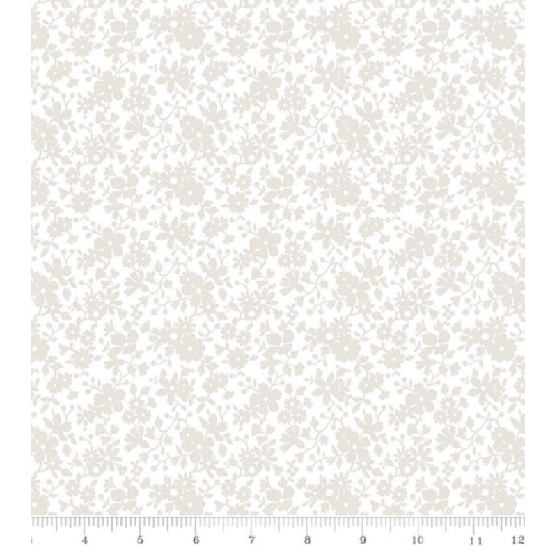 Lasenby Maddsie Blossom Cream-Fat Quarter 18"x22" & Half Yard 18"x44" & Full yard 36"x44"