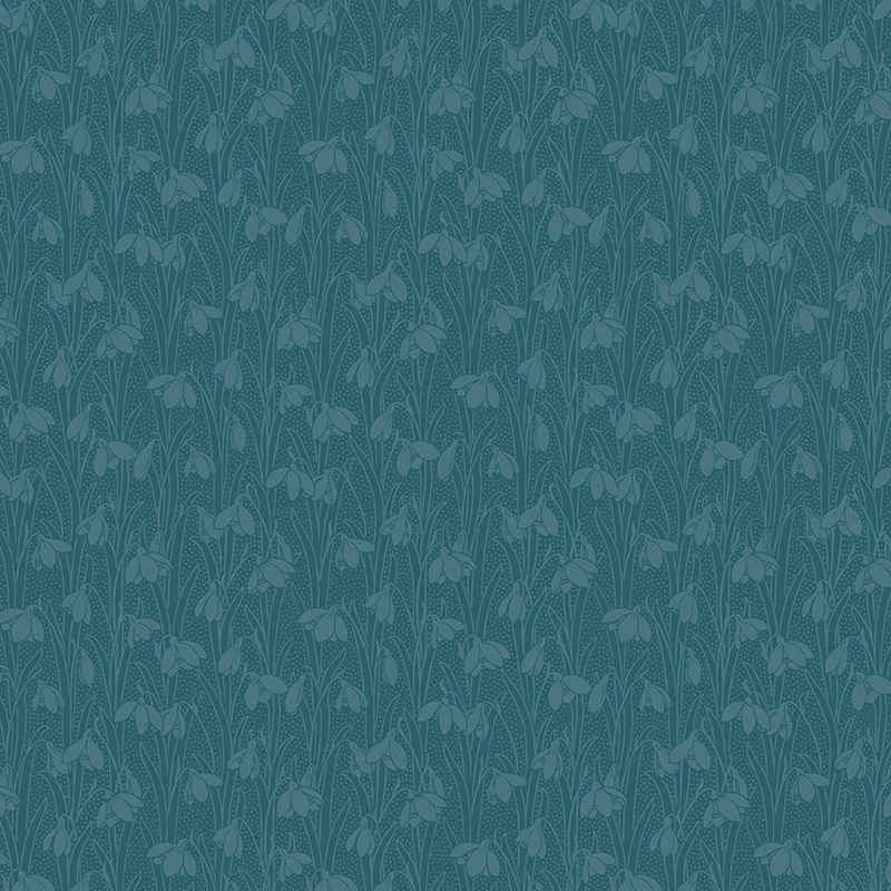 Liberty Lasenby Snowdrop Spot Indigo Delphinium