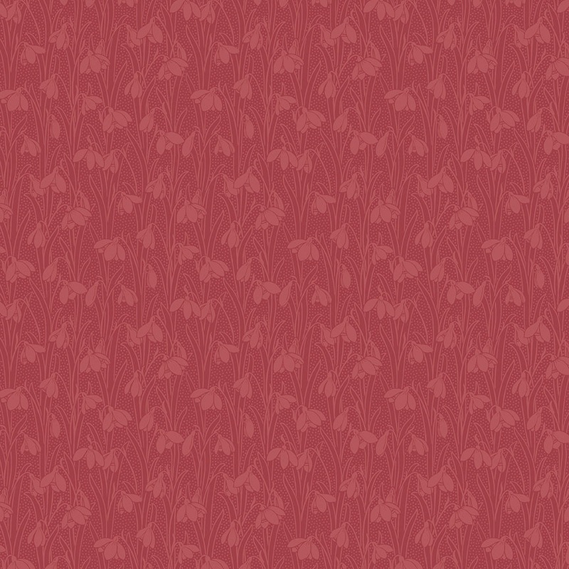 Liberty Lasenby Snowdrop Spot Sienna Red