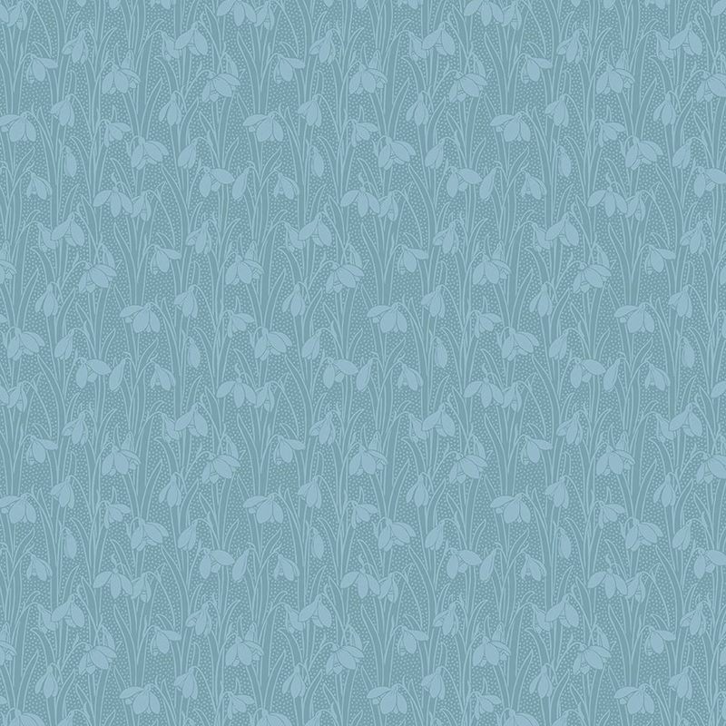 Liberty Lasenby Snowdrop Spot Steely Sky