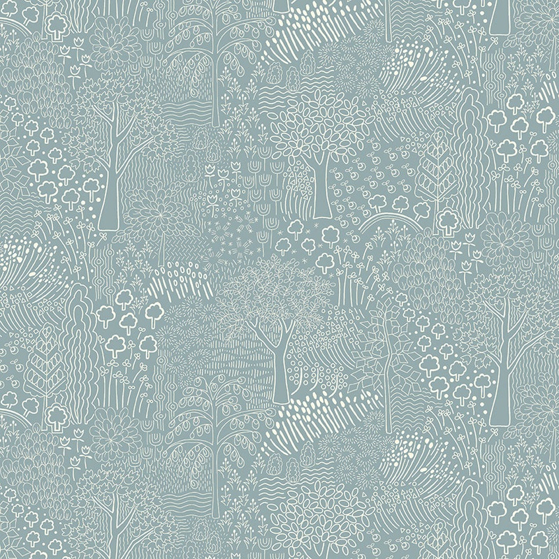 Misty Morning Arboretum Shadow