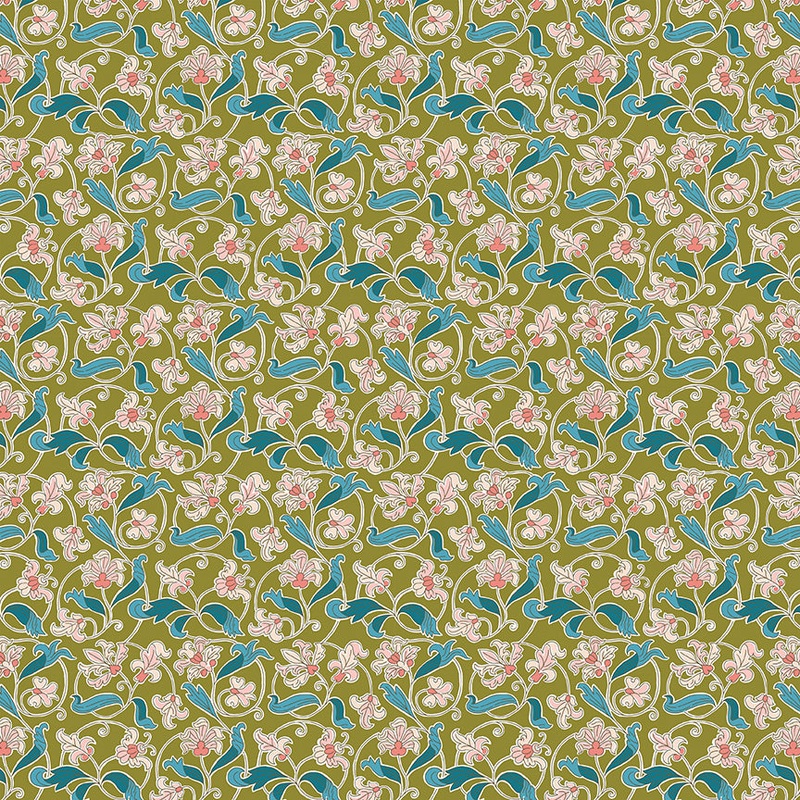 Park gates A-Fat Quarter 18"x22" & Half Yard 18"x44" & Full yard 36"x44"
