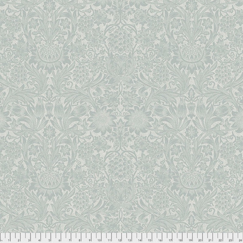 Pure Sunflower mint-Fat Quarter 18"x22" & Half Yard 18"x44" & Full yard 36"x44"