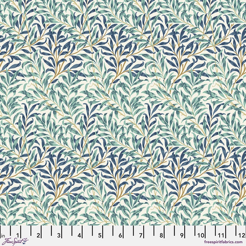 Willow Boughs Mint-Fat Quarter 18"x22" & Half Yard 18"x44" & Full yard 36"x44"