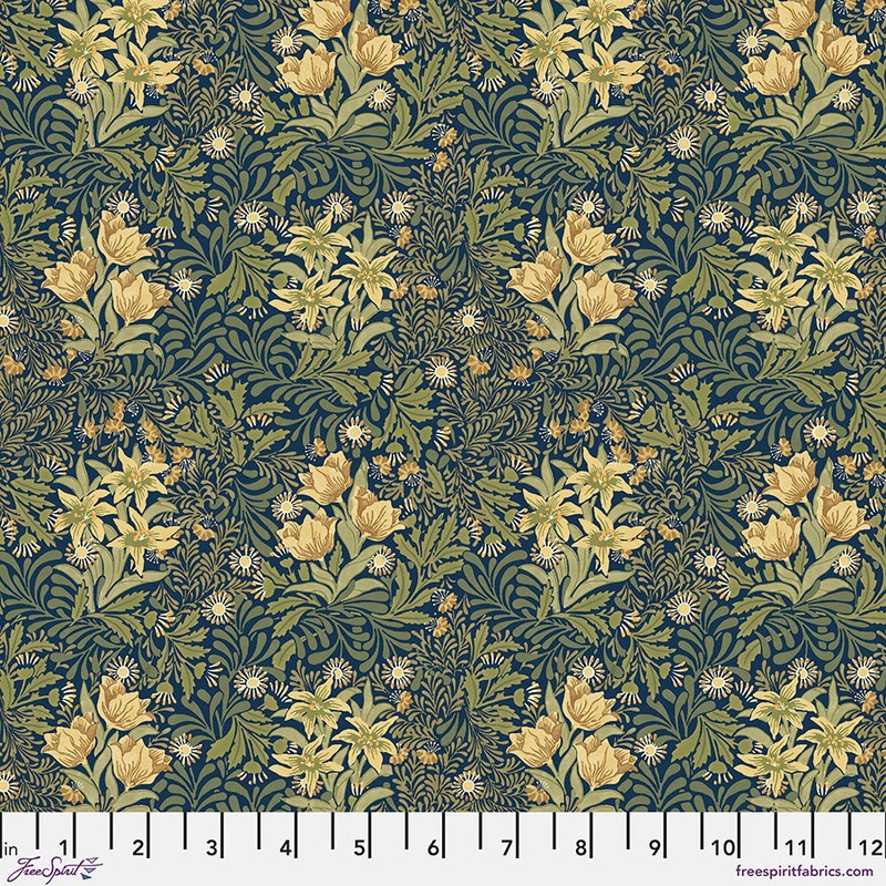 Bower Navy-Fat Quarter 18"x22" & Half Yard 18"x44" & Full yard 36"x44"