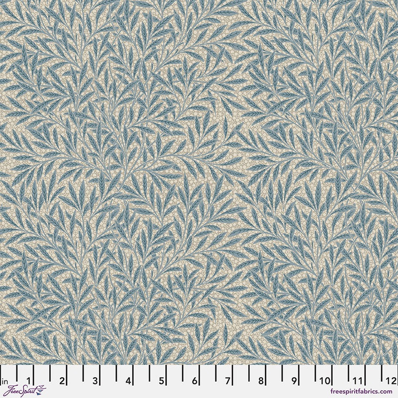 Emery's Willow Woad Blue-Fat Quarter 18"x22" & Half Yard 18"x44" & Full yard 36"x44"
