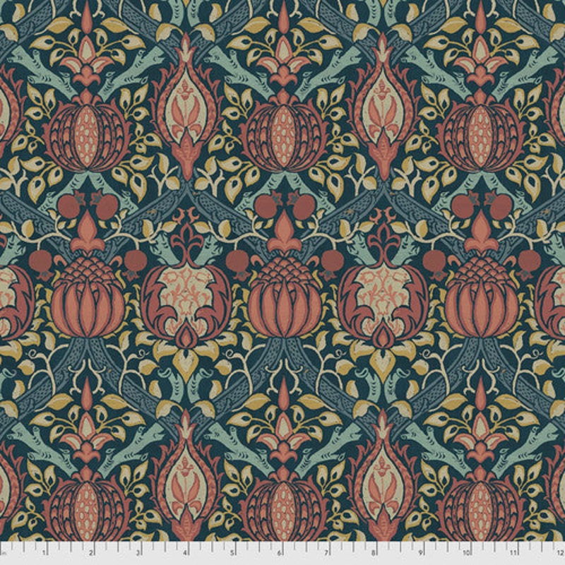 Granada Indigo-Fat Quarter 18"x22" & Half Yard 18"x44" & Full yard 36"x44"