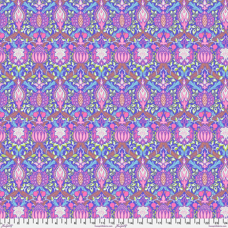 Granada Purple KaffeXMorris-Fat Quarter 18"x22" & Half Yard 18"x44" & Full yard 36"x44"
