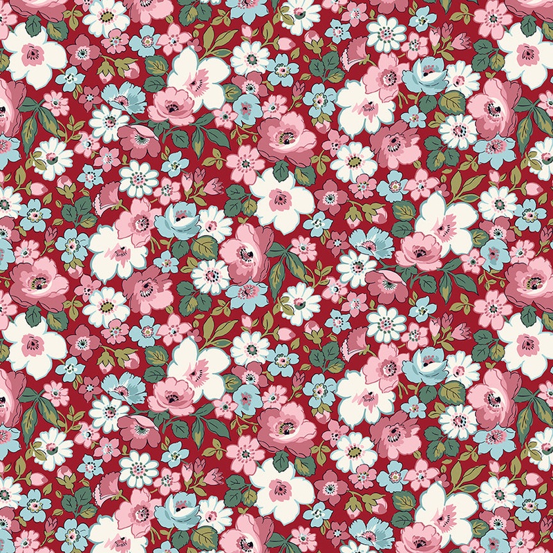Hedgerow Bloom 4-Fat Quarter 18"x22" & Half Yard 18"x44" & Full yard 36"x44"